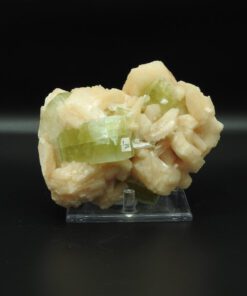 Green Apophyllite with Stilbite
