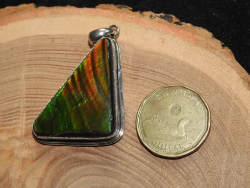 Ammolite Sterling Silver Pendant (.925) - Image 3