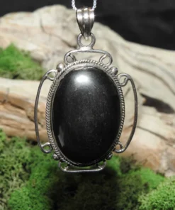 Hematite Sterling Silver Pendant (.925)