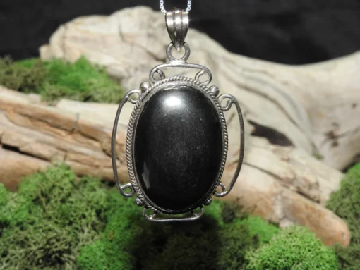 Hematite Sterling Silver Pendant (.925)
