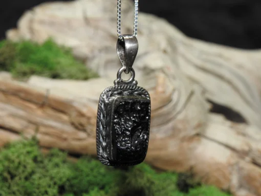 Tektite Sterling Silver Pendant (.925) - Image 2