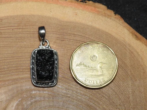 Tektite Sterling Silver Pendant (.925) - Image 3