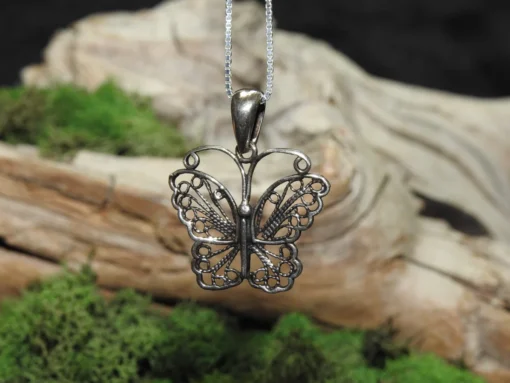 Butterfly Sterling Silver Pendant (.925)