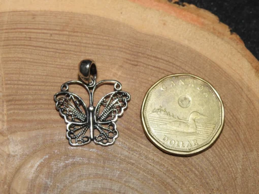 Butterfly Sterling Silver Pendant (.925) - Image 2
