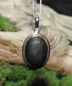 Shungite Sterling Silver Pendant (.925)