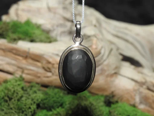 Shungite Sterling Silver Pendant (.925)