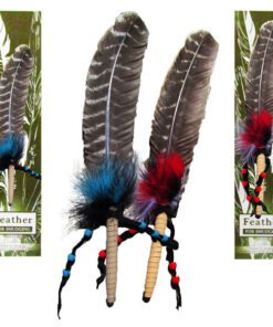 sage zenature feather beads