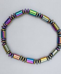 Rainbow Magnetic Hematite Bracelet