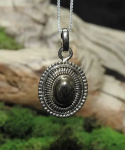 Pyrite Sterling Silver Pendant (.925)