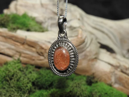 Sunstone Sterling Silver Pendant (.925) - Image 3
