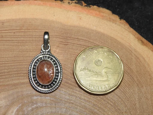 Sunstone Sterling Silver Pendant (.925) - Image 2