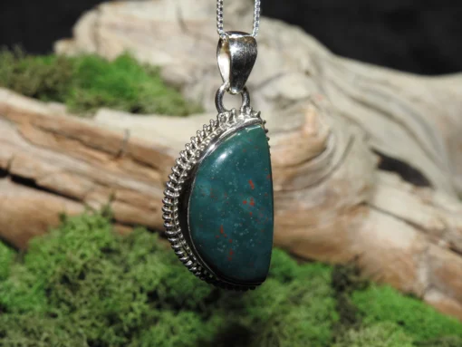 Bloodstone Sterling Silver Pendant (.925) - Image 3