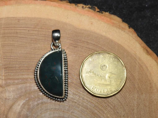Bloodstone Sterling Silver Pendant (.925) - Image 4