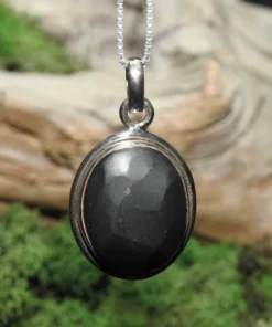 Shungite Sterling Silver Pendant (.925)
