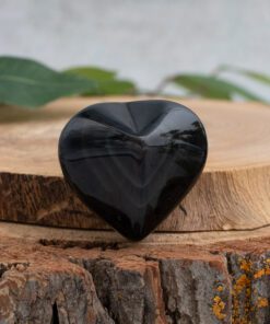 Rainbow Obsidian Heart