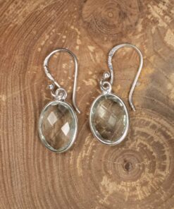 Green Amethyst Earrings