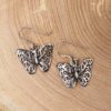 Sterling Silver Butterfly Earrings