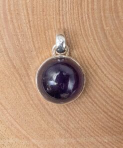 Amethyst Sterling Silver Pendant (.925)