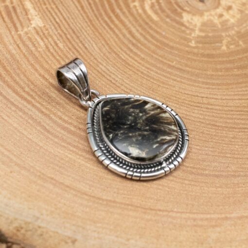 Golden Seraphinite Sterling Silver Pendant (.925) - Image 2