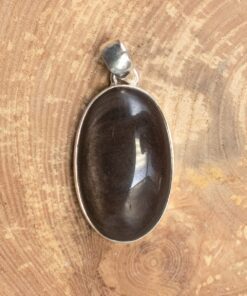 Rainbow Obsidian Sterling Silver Pendant (.925)
