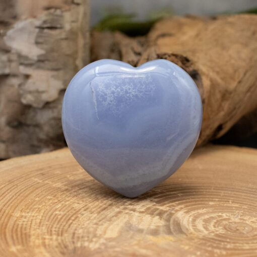 Bluelace Agate Heart