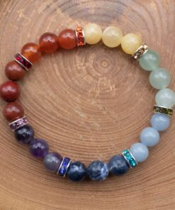 7 Chakra and Spacer Bracelet
