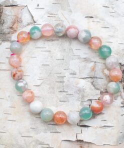 Flower Multi Agate Bracelet