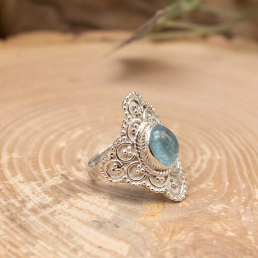 Blue Topaz Sterling Silver Ring (0.925) - Image 3