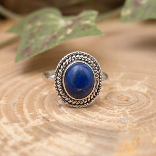 Lapis Lazuli Sterling Silver Ring (0.925)