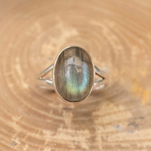 Labradorite Sterling Silver Ring (0.925)