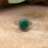 Malachite Sterling Silver Ring (0.925)