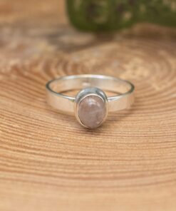 Morganite Sterling Silver Ring (0.925)