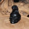 Black Obsidian Skull/Raven