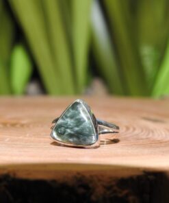 Seraphinite Sterling Silver Ring .925 Size 5