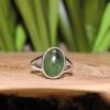 Serpentine Sterling Silver Ring Size 9