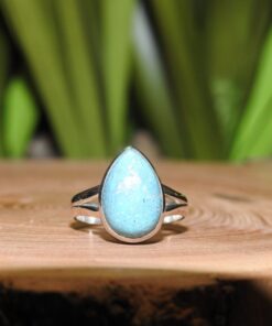 Peruvian Turquoise Sterling Silver Ring (.925) Size 7