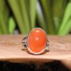 Carnelian Sterling Silver Ring (.925) Size 9