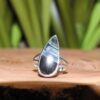 Blue Tiger Eye Sterling Silver Ring (.925) Size 5