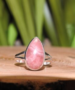 Rhodochrosite Sterling Silver Ring (.925) Size 10