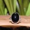 Black Onyx Sterling Silver Ring (.925) Size 9