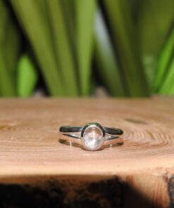 Morganite Sterling Silver Ring (.925) Size 5