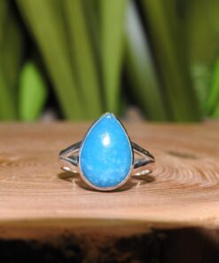 Hemimorphite Sterling Silver Ring (.925) Size 8