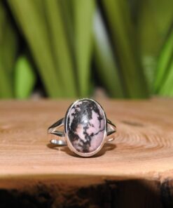 Rhodonite Sterling Silver Ring (.925) Size 6