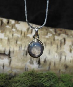 Lavender Quartz Sterling Silver Pendant (.925)