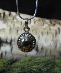 Pyrite Sterling Silver Pendant (.925)