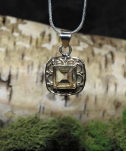 Scapolite Sterling Silver Pendant (.925)