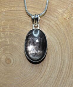 Hypersthene Sterling Silver Pendant (.925)