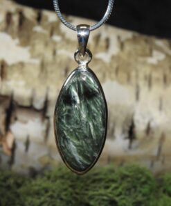 Seraphinite Sterling Silver Pendant (.925)