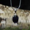 Sapphire Sterling Silver Pendant (.925)