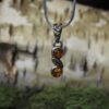 Amber Sterling Silver Pendant (.925)